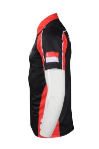 DS068 online order standard team shirts  sample customized standard team shirts  design printing standard team shirts style  online franchise shop side view